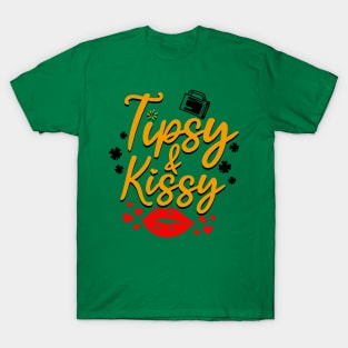 Funny Saint Patrick's Day Shamrock Drinking Kiss Me I'm Irish Meme T-Shirt